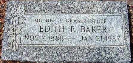 BAKER, EDITH E. - Maricopa County, Arizona | EDITH E. BAKER - Arizona Gravestone Photos