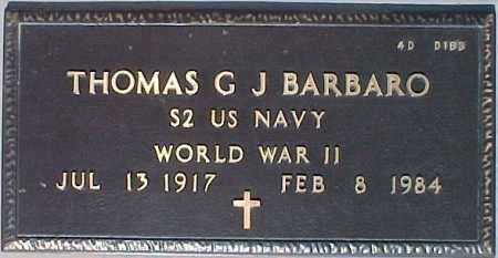 BARBARO, THOMAS G. J. - Maricopa County, Arizona | THOMAS G. J. BARBARO - Arizona Gravestone Photos