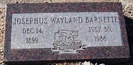 BARNETTE, JOSEPHUS WAYLAND - Maricopa County, Arizona | JOSEPHUS WAYLAND BARNETTE - Arizona Gravestone Photos