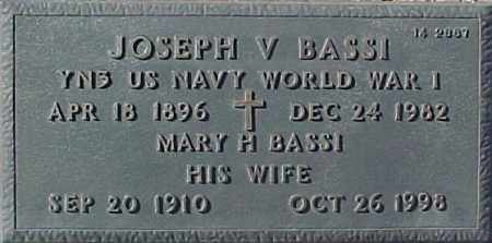 BASSI, JOSEPH V. - Maricopa County, Arizona | JOSEPH V. BASSI - Arizona Gravestone Photos