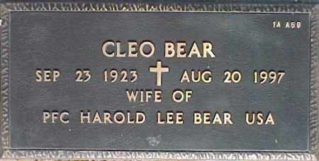 BEAR, CLEO - Maricopa County, Arizona | CLEO BEAR - Arizona Gravestone Photos