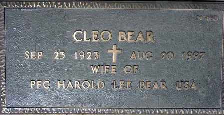 BEAR, CLEO - Maricopa County, Arizona | CLEO BEAR - Arizona Gravestone Photos