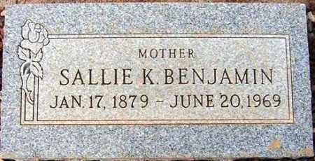 BENJAMIN, SALLIE K. - Maricopa County, Arizona | SALLIE K. BENJAMIN - Arizona Gravestone Photos