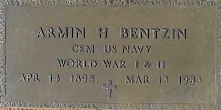 BENTZIN, ARMIN H - Maricopa County, Arizona | ARMIN H BENTZIN - Arizona Gravestone Photos