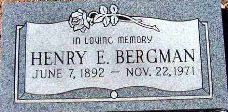 BERGMAN, HENRY E. - Maricopa County, Arizona | HENRY E. BERGMAN - Arizona Gravestone Photos