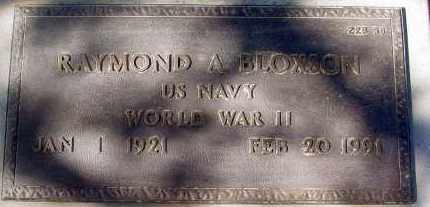BLOXSON, RAYMOND A. - Maricopa County, Arizona | RAYMOND A. BLOXSON - Arizona Gravestone Photos