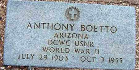 BOETTO, ANTHONY (TONY) - Maricopa County, Arizona | ANTHONY (TONY) BOETTO - Arizona Gravestone Photos