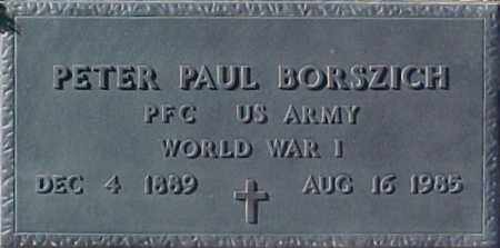 BORSZICH, PETER PAUL - Maricopa County, Arizona | PETER PAUL BORSZICH - Arizona Gravestone Photos