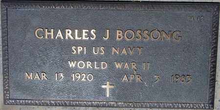 BOSSONG, CHARLES J. - Maricopa County, Arizona | CHARLES J. BOSSONG - Arizona Gravestone Photos
