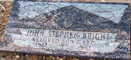 BRIGHT, JOHN STEPHEN - Maricopa County, Arizona | JOHN STEPHEN BRIGHT - Arizona Gravestone Photos
