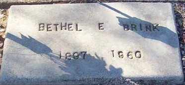 BRINK, BETHEL E. - Maricopa County, Arizona | BETHEL E. BRINK - Arizona Gravestone Photos