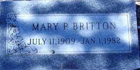 BRITTON, MARY P. - Maricopa County, Arizona | MARY P. BRITTON - Arizona Gravestone Photos