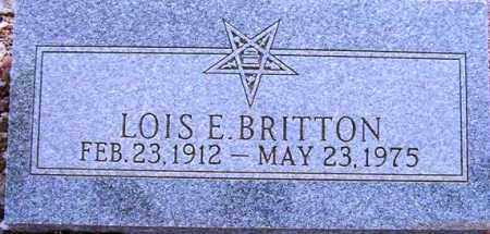 BRITTON, LOIS E. - Maricopa County, Arizona | LOIS E. BRITTON - Arizona Gravestone Photos