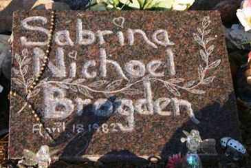 BROGDEN, SABRINA NICHOEL - Maricopa County, Arizona | SABRINA NICHOEL BROGDEN - Arizona Gravestone Photos