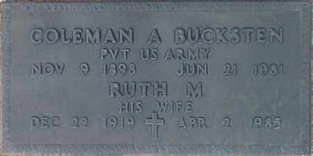 BUCKSTEN, RUTH M. - Maricopa County, Arizona | RUTH M. BUCKSTEN - Arizona Gravestone Photos