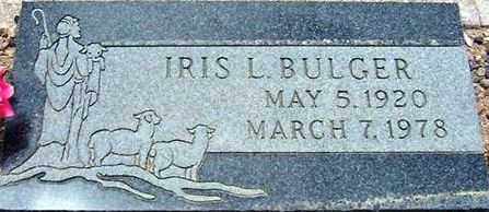 BULGER, IRIS L. - Maricopa County, Arizona | IRIS L. BULGER - Arizona Gravestone Photos