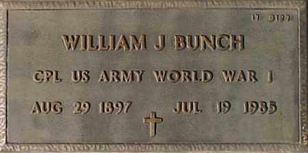 BUNCH, WILLIAM J. - Maricopa County, Arizona | WILLIAM J. BUNCH - Arizona Gravestone Photos
