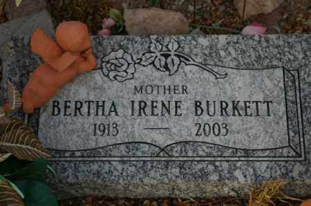 BURKETT, BERTHA IRENE - Maricopa County, Arizona | BERTHA IRENE BURKETT - Arizona Gravestone Photos