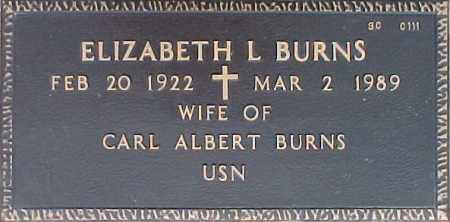 BURNS, ELIZABETH L. - Maricopa County, Arizona | ELIZABETH L. BURNS - Arizona Gravestone Photos