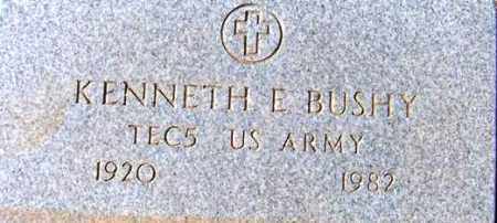 BUSHY, KENNETH E. - Maricopa County, Arizona | KENNETH E. BUSHY - Arizona Gravestone Photos