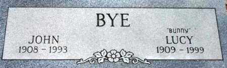 BYE, LUCY (BUNNY) - Maricopa County, Arizona | LUCY (BUNNY) BYE - Arizona Gravestone Photos
