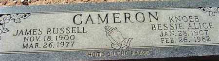 KNOEB CAMERON, BESSIE ALICE - Maricopa County, Arizona | BESSIE ALICE KNOEB CAMERON - Arizona Gravestone Photos