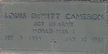 CAMERON, LOUIS DEWITT - Maricopa County, Arizona | LOUIS DEWITT CAMERON - Arizona Gravestone Photos