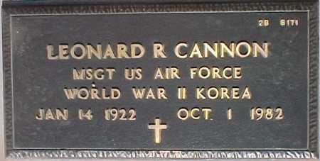 CANNON, LEONARD R. - Maricopa County, Arizona | LEONARD R. CANNON - Arizona Gravestone Photos