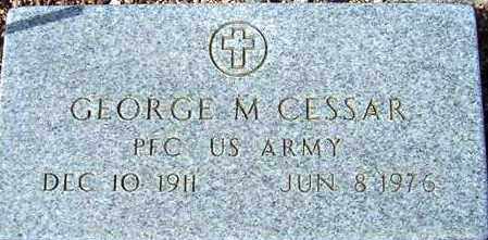 CESSAR, GEORGE M. - Maricopa County, Arizona | GEORGE M. CESSAR - Arizona Gravestone Photos