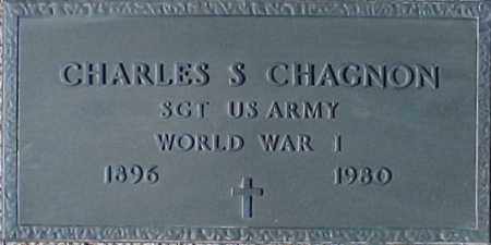 CHAGNON, CHARLES S. - Maricopa County, Arizona | CHARLES S. CHAGNON - Arizona Gravestone Photos