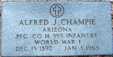CHAMPIE, ALFRED J. - Maricopa County, Arizona | ALFRED J. CHAMPIE - Arizona Gravestone Photos
