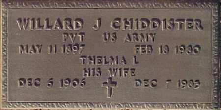 CHIDDISTER, THELMA L. - Maricopa County, Arizona | THELMA L. CHIDDISTER - Arizona Gravestone Photos