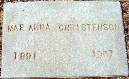 CHRISTENSON, MAE ANNA - Maricopa County, Arizona | MAE ANNA CHRISTENSON - Arizona Gravestone Photos