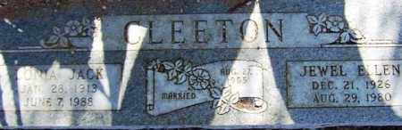 CLEETON, LONIA JACK - Maricopa County, Arizona | LONIA JACK CLEETON - Arizona Gravestone Photos