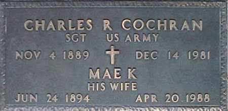 COCHRAN, CHARLES R - Maricopa County, Arizona | CHARLES R COCHRAN - Arizona Gravestone Photos