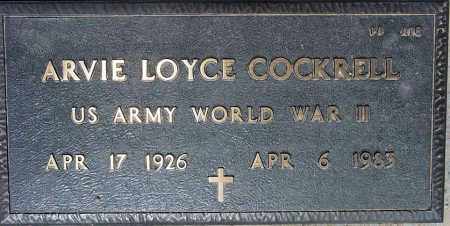COCKRELL, ARVIE LOYCE - Maricopa County, Arizona | ARVIE LOYCE COCKRELL - Arizona Gravestone Photos