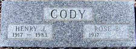 CODY, HENRY J. - Maricopa County, Arizona | HENRY J. CODY - Arizona Gravestone Photos