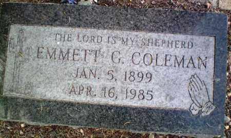 COLEMAN, EMMETT G. - Maricopa County, Arizona | EMMETT G. COLEMAN - Arizona Gravestone Photos