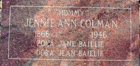 BAILLIE, ZONA JANE - Maricopa County, Arizona | ZONA JANE BAILLIE - Arizona Gravestone Photos