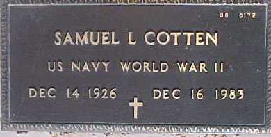 COTTEN, SAMUEL L. - Maricopa County, Arizona | SAMUEL L. COTTEN - Arizona Gravestone Photos