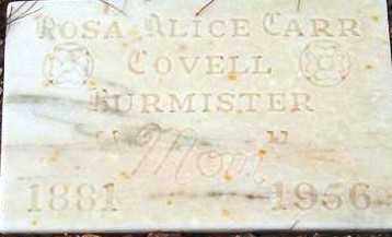 COVELL - BURMISTER, ROSE ALICE - Maricopa County, Arizona | ROSE ALICE COVELL - BURMISTER - Arizona Gravestone Photos