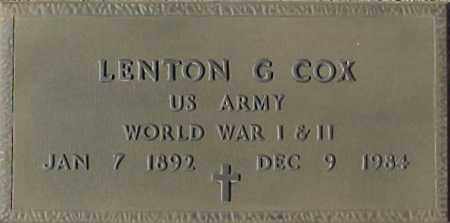 COX, LENTON G - Maricopa County, Arizona | LENTON G COX - Arizona Gravestone Photos