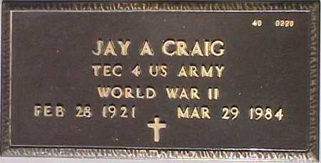 CRAIG, JAY A. - Maricopa County, Arizona | JAY A. CRAIG - Arizona Gravestone Photos