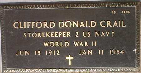 CRAIL, CLIFFORD DONALD - Maricopa County, Arizona | CLIFFORD DONALD CRAIL - Arizona Gravestone Photos