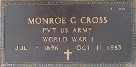 CROSS, MONROE G. - Maricopa County, Arizona | MONROE G. CROSS - Arizona Gravestone Photos