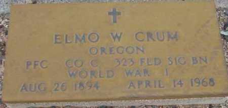 CRUM, ELMO W. - Maricopa County, Arizona | ELMO W. CRUM - Arizona Gravestone Photos