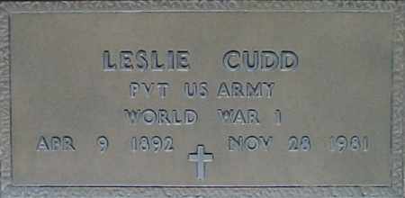 CUDD, LESLIE - Maricopa County, Arizona | LESLIE CUDD - Arizona Gravestone Photos
