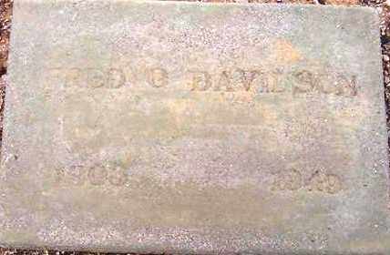 DAVIDSON, FRED ORVILLE - Maricopa County, Arizona | FRED ORVILLE DAVIDSON - Arizona Gravestone Photos