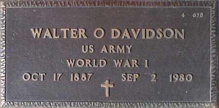 DAVIDSON, WALTER O. - Maricopa County, Arizona | WALTER O. DAVIDSON - Arizona Gravestone Photos
