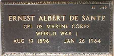 DE SANTE, ERNEST ALBERT - Maricopa County, Arizona | ERNEST ALBERT DE SANTE - Arizona Gravestone Photos